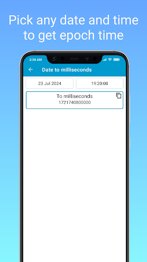 Millisecond - Epoch Time Live Screenshot 1