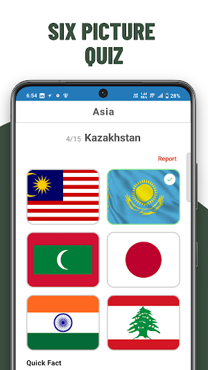 Flags Quiz Identify Flag Screenshot 2