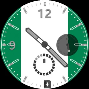 Nigeria Flag Watchface Screenshot 3