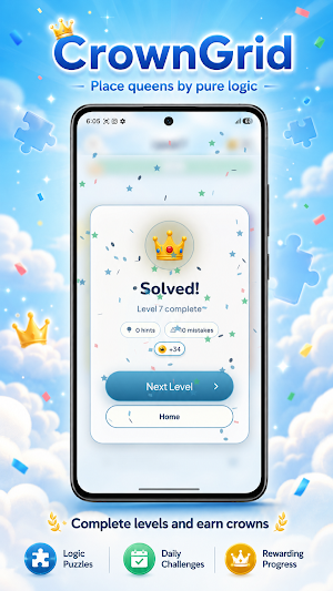 CrownGrid – Queen Puzzle Screenshot 3