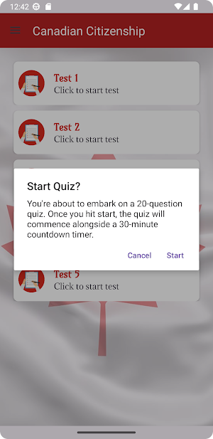 Canadian Citizenship Test 2024 Screenshot 0