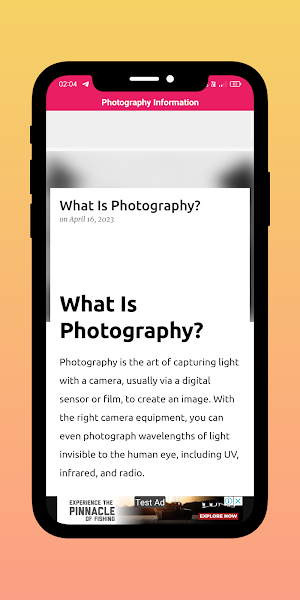 Photography Information Screenshot 1