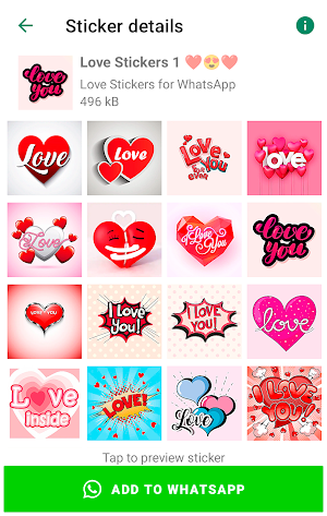Love Stickers for WhatsApp Screenshot 1