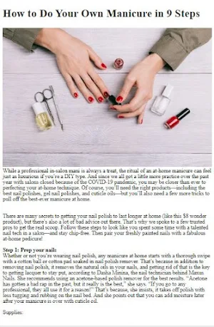 How to Give Yourself Manicure Screenshot 2