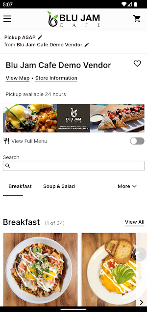 Blu Jam Cafe Screenshot 2