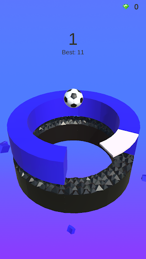 Stack Twisty Ball Break Hoops Screenshot 3