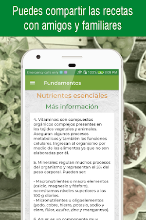 Guia de alimentacion saludable, recetas saludables Screenshot 3