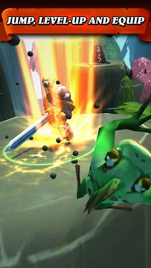 Jump Warrior: Nonstop RPG Screenshot 1