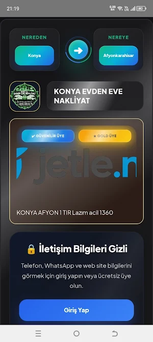 Jetle - Nakliyat Platformu Screenshot 2