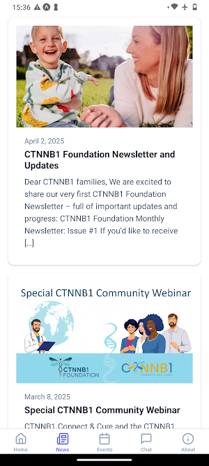 CTNNB1 Syndrome Network Screenshot 1