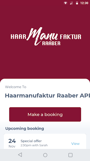 Haarmanufaktur Raaber APP Screenshot 0
