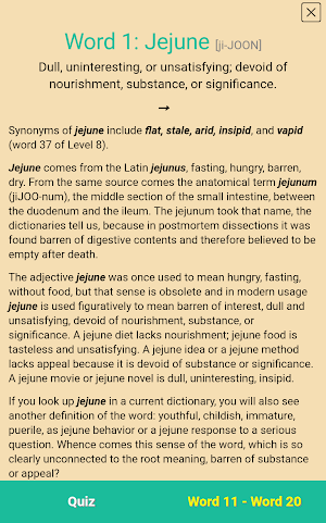 Verbal Advantage - Level 10 Screenshot 1