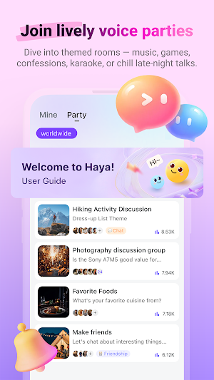 Meeso – Live & Voice Party Screenshot 0