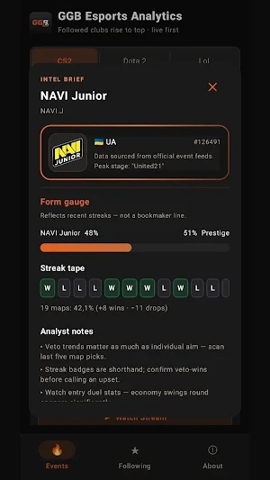 GGB Esports Analytics Screenshot 3