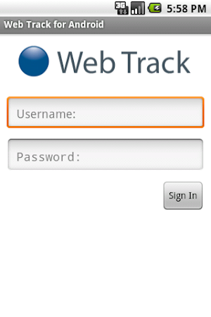 Web Track Screenshot 0