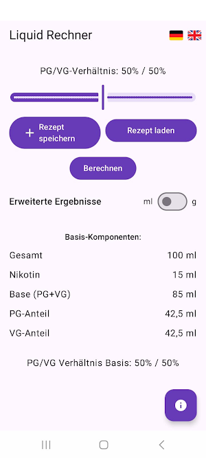 Liquid Calculator Screenshot 2