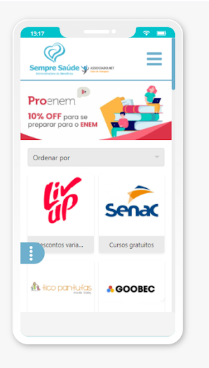 Clube Sempre Saúde Benefícios Screenshot 1