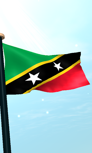 Saint Kitts and Nevis Flag 3D Screenshot 3