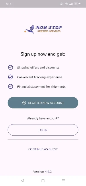 Non Stop Shipping Service Screenshot 0