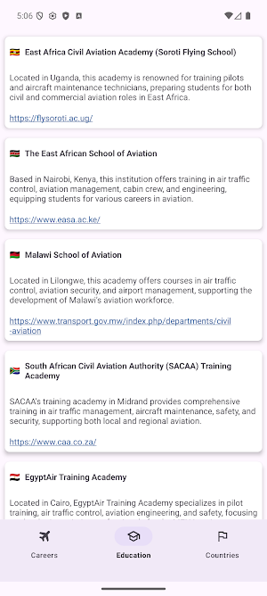 Aviation Careers in Africa Screenshot 1