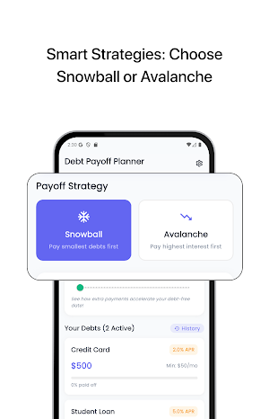 Debt Payoff Planner: Snowball Screenshot 1