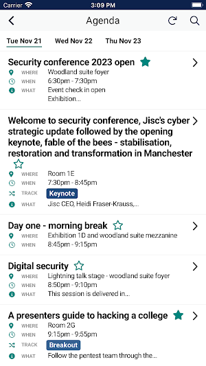 Security conference 2023 Screenshot 2