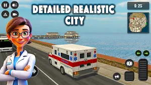 Ambulance Driver Simulator Pro Screenshot 2
