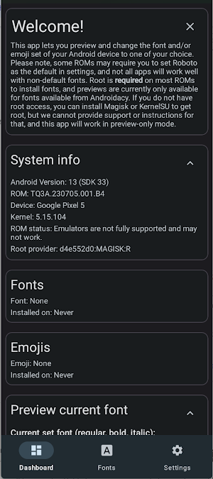 Font Manager Screenshot 0