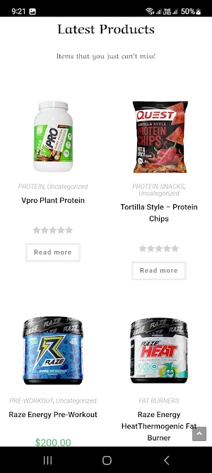 LevelUp Supplement Store Ltd. Screenshot 1