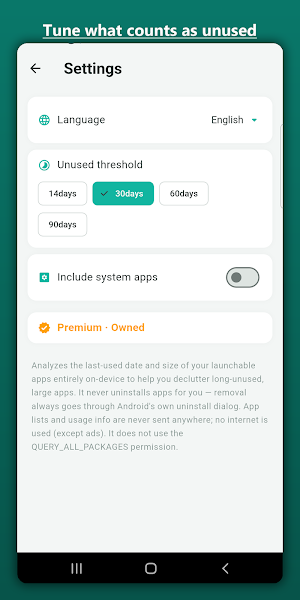 App Diet - App Cleaner Android Screenshot 2