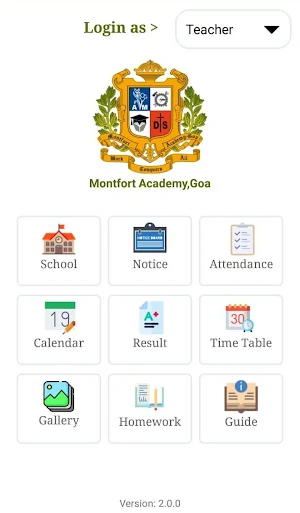 Montfort Academy,Goa Screenshot 2
