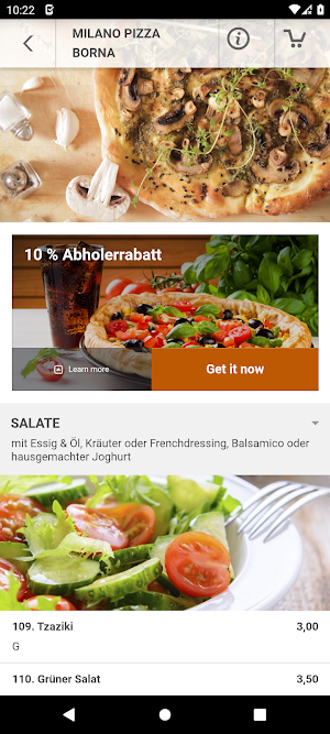 Milano Pizza Borna Screenshot 2