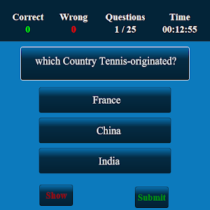Tennies MCQ Screenshot 1
