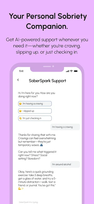 Sober Spark - Quit Alcohol Screenshot 3
