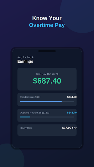 Hours Tracker Time Calculator Screenshot 0