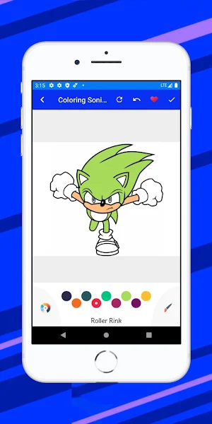 Soni Blue Coloring book Hedgeh Screenshot 1