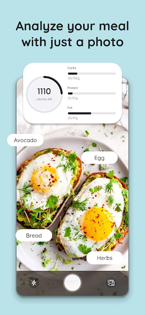 Nutrilog: Food Calorie Tracker Screenshot 1