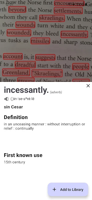 Word Snap - Scan for Meaning Screenshot 1