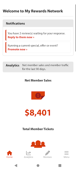 Rewards Network Screenshot 1