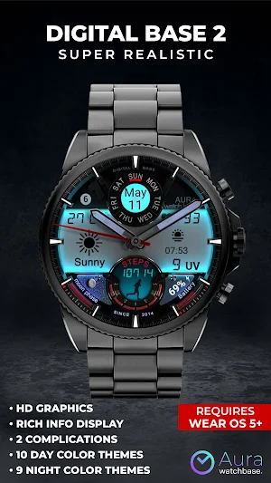 WB DIGITAL BASE 2 Watch Face Screenshot 0