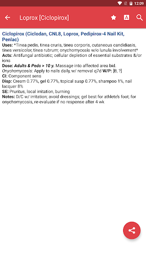 Clinicians Drug Reference 2016 Screenshot 1