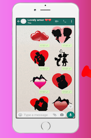 Lovely  Stickers Amor  WAStick Screenshot 1