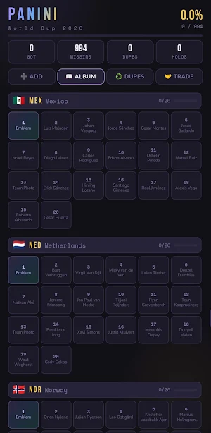 Panini WC 2026 Screenshot 1