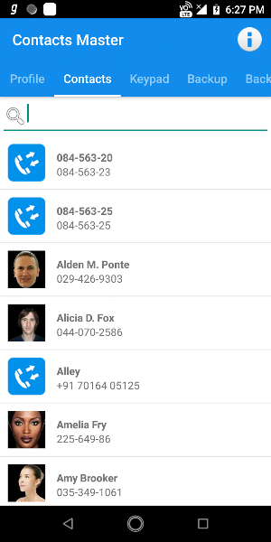 Advanced Contacts Manager - Backup & Restore Screenshot 1