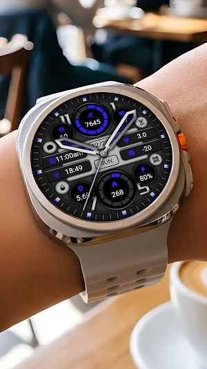 Navy Blue Texture ZKin Watch Screenshot 0