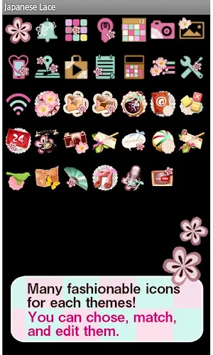 Japanese Lace Wallpaper Theme Screenshot 3