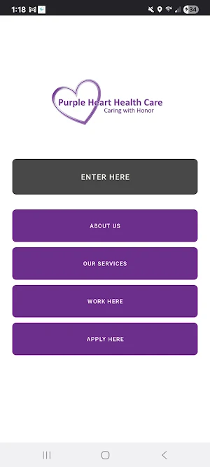 Purple Heart Health Care Screenshot 0