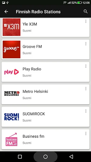 Finnish Radio Stations Screenshot 2