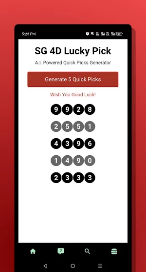 Singapore 4D: Quick Pick Screenshot 1