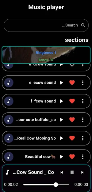 Cow Sound - Ringtones Screenshot 1